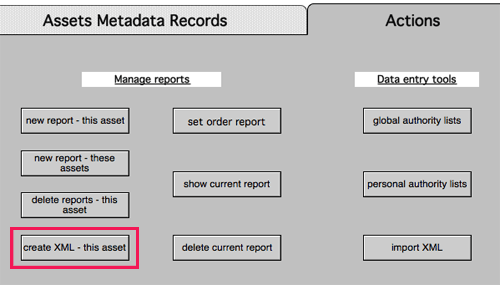 Actions-Data Entry Tools