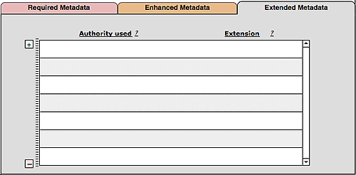 Extended Metadata > Add customized elements