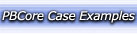 Go to Case Examples of PBCore Implementations
